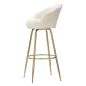 Stołek Barowy VIENNA Kremowy 55 53 110 cm (Wysokość siedziska 88 cm)